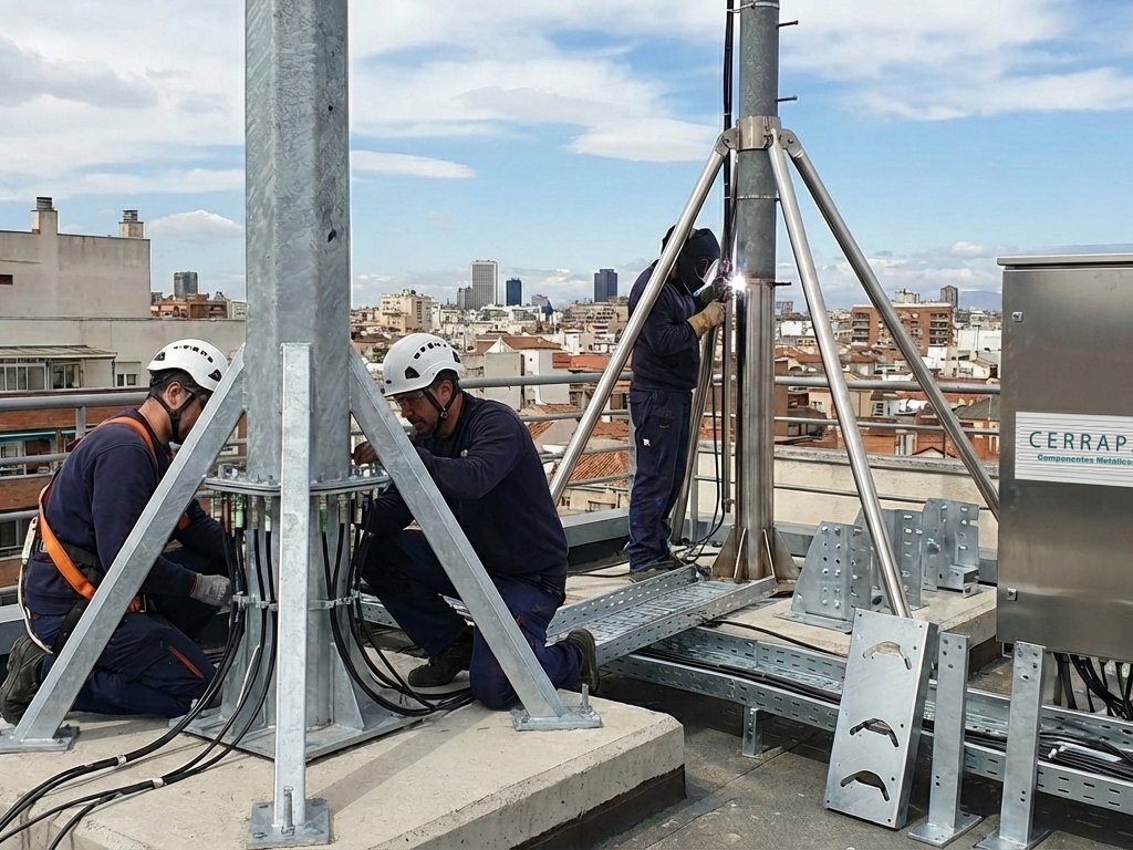 INSTALACION CERRAPACA HERRAJES PARA TELEFONIA